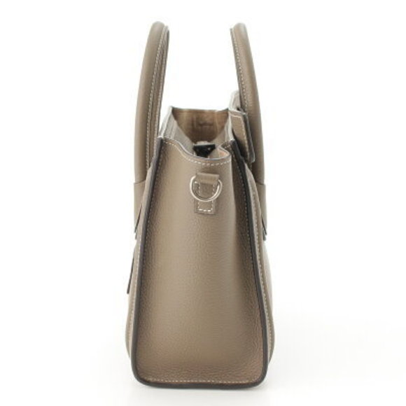 Celine Luggage Nano Shopper Shoulder Bag Greige - Picture 3 of 9